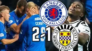 CLEMENT IS ON THIN ICE... RANGERS 2-1 ST MIRREN - MATCH REVIEW - SCOTTISH PREMIERSHIP