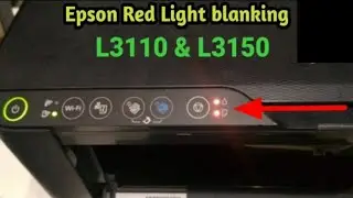 Epson L3100, L3110, L3115, L3116, L3150 red light blink Solutions // Service Required Solutions