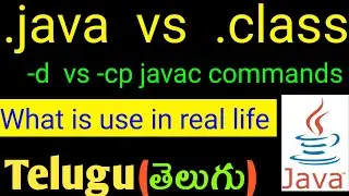 🔴JAVA - How to save .java and .class files in separate folders using command prompt | -d and -cp |