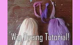 【PikaPi】|Tutorial| Dyeing A Wig (Synthetic)