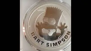 bart simpson silver coin #thesimpsons #simpsons #nostalgia #coins #coin #coinscollection
