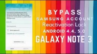 Samsung Galaxy Note 3 (N9005) Frp Bypass unlock google account lock without Pc New Trick 2022 Samsun