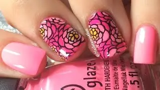 Flowers Nail Stamping