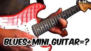 Blues with a mini guitar