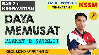 Tutorial 3.1 D : DAYA MEMUSAT PLANET / SATELIT // CENTRIPETAL FORCE OF PLANETS / SATELITES