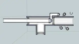 конструкция и 3D модель горелки Бабингтона