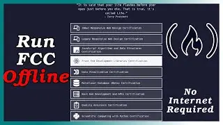 How to run freeCodeCamp.org offline