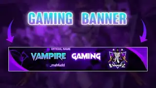 How To Make Professional Gaming Banner On Android | Make Youtube Channel Banner | Gaming Banner