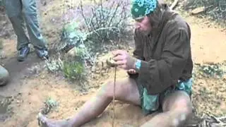 cody setting up a hand drill