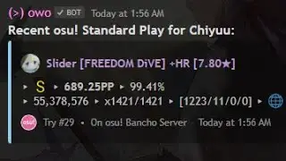 AINT NO WAY THIS IS 689PP LOL