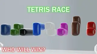 Tetris Race Softbody Simulation