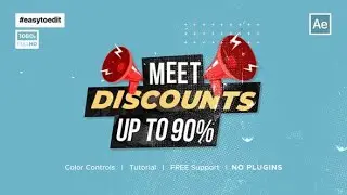 Top After Effects Projects: Black Friday Titles Promo + Free Font