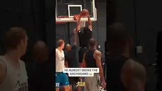 He Almost Broke The Backboard #shorts