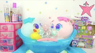 Rutina de baño de mis Kkitos Evaqador Historias de Juguetes