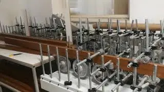 Ламинирующий станок для окутывания МДФ профилей c использованием термоплавкого (PUR) клея часть 1