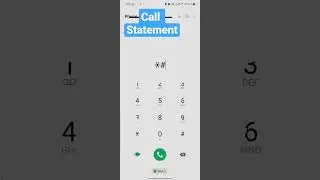 call statement || mobile secret trick call histry निकाले 2023#secretcode #viral #callstatement