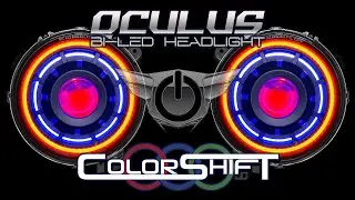 ORACLE Lighting Oculus ColorSHIFT RGB+W LED Headlights for Wrangler JL and Gladiator