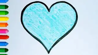 APPRENDRE À DESSINER ET COLORIER Fraise Coeur & Comment Dessiner Fraise et Cœur