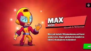 MAX🔥Brawl Stars'ın hızlı çocuğu Yeni GİZEMLİ karakter ❤️‍🔥10000 kupaya doğru 🏆