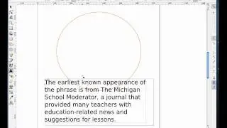 16. Inkscape - Text, Flow into Frame