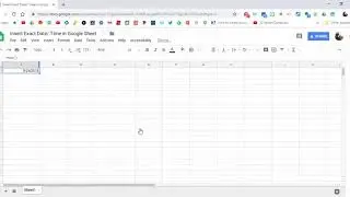 How to insert the exact date/time in a Google Sheet as well as an Excel Spreadsheet