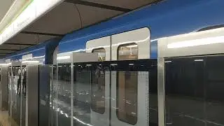 Поезд Штадлер Минск, прибывает на станцию Ковальская слобода