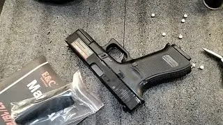 E&C Airsoft Glock 19X unboxing and testing #airsoft