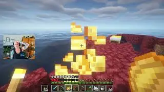 Building A Nether Island And Underwater City In Survival - Day 2