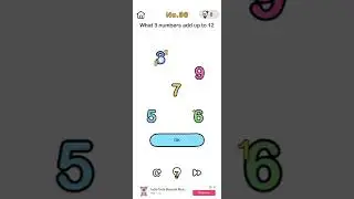 No. 36 What three numbers add upto 12