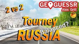 Россия! Турнир 2х2! Balanced Russia tourney! #россия #record #geoguessr #speedrun