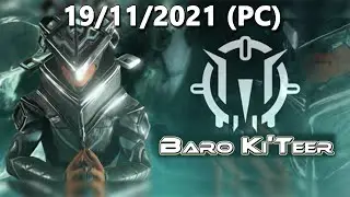 Warframe: Mercancia Baro Ki'Teer 19/11/2021 (PC)