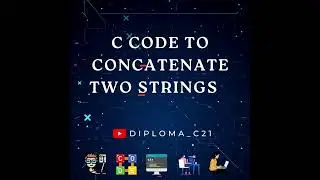 C Code to Concatenate two strings without using strcat() function