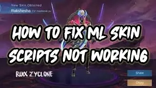 HOW TO FIX SKIN SCRIPTS NOT WORKING | HOW TO MAKE SCRIPTS WORK AGAIN || MOBILE LEGENDS BANG BANG