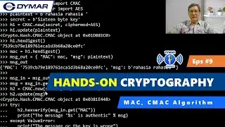 MAC, CMAC Algorithm (Part 9) | Hands-On Cryptography | Data Security | Keamanan Data