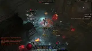 Diablo 4 Elites destroyed by Sorcerer. 