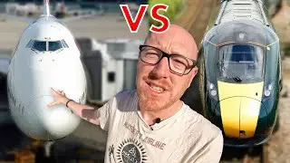 Racing a BOEING 747 vs a TRAIN!