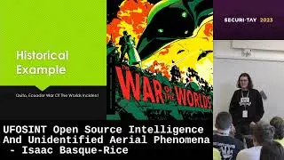 UFOSINT: Open Source Intelligence And Unidentified Aerial Phenomena by Isaac Basque-Rice