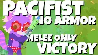PACIFIST NO ARMOR MELEE ONLY VICTORY | Super Animal Royale