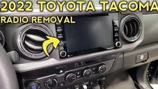 2022 toyota tacoma radio removal