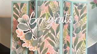 It’s a bay window fun fold wedding card!