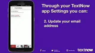 Change Your TextNow Account Info | Android