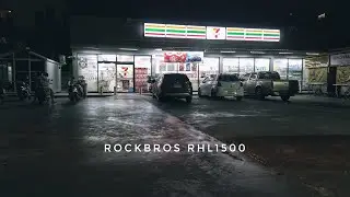 [4KHD] Rockbros RHL1500 Headlight - Night Test
