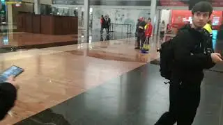 Flood in Malaga. Central station