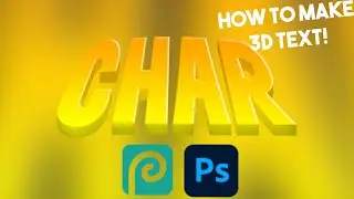 How to make 3d text on Photopea (and Photoshop)