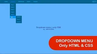 DROPDOWN MENU USING ONLY HTML & CSS