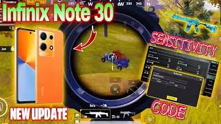 WOW😮INFINIX NOTE 30 PUBG SENSITIVITY CODE / BEST SENSITIVITY FOR PUBG MOBILE INFINIX NOTE 30