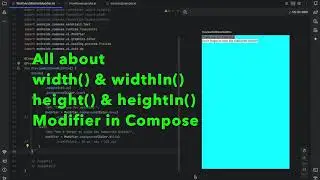 How to use width, widthIn, height, and heightIn Modifiers in Jetpack Compose?