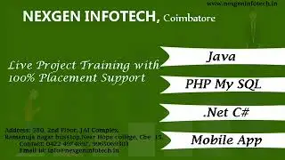 Nexgen Infotech | Software Development Training | Coimbatore | Placement Support