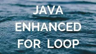Java Enhanced for loop (for each loop) (manohar academy)