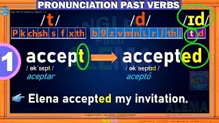 Pronunciacion De Verbos Regulares en Pasado En Ingles - Pronunciation Regular Verbs In Past - PART 1